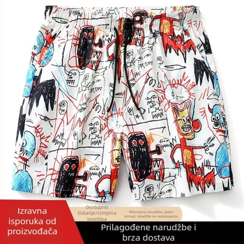 Muške kratke hlače, 100% poliester, ravni kroj, ljeto, marka Shangshan Tiger