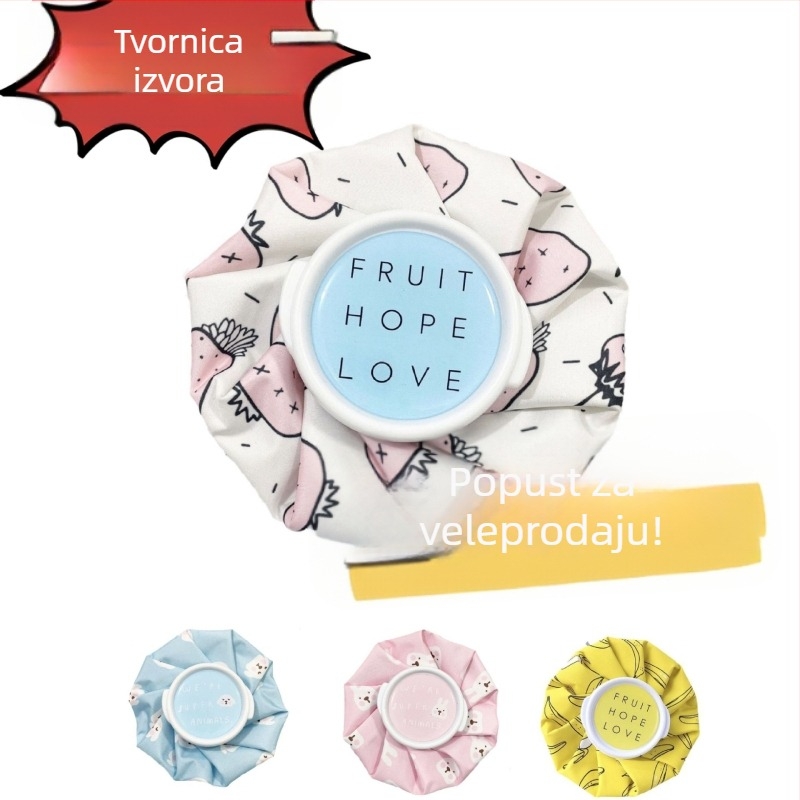 Star Dew platnena ledena vrećica s punjenjem vodom – dizajn životinjskog jacquarda, višekratno upotrebljiva za toplu i hladnu terapiju