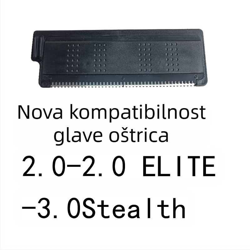 Električni brijač za leđa s preklopnim dvostrukim oštricama, verzija 2.0, model B5, oštrica od nehrđajućeg čelika, potpuno periv