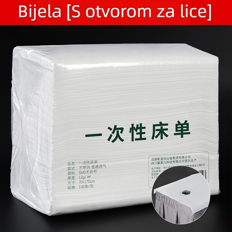 Jednokratne plahte za salone ljepote, netkani materijal, vodootporne i otporne na ulje, zgušćene, mekane i prozračne