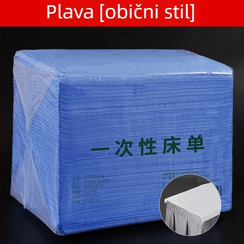 Jednokratne plahte za salone ljepote, netkani materijal, vodootporne i otporne na ulje, zgušćene, mekane i prozračne