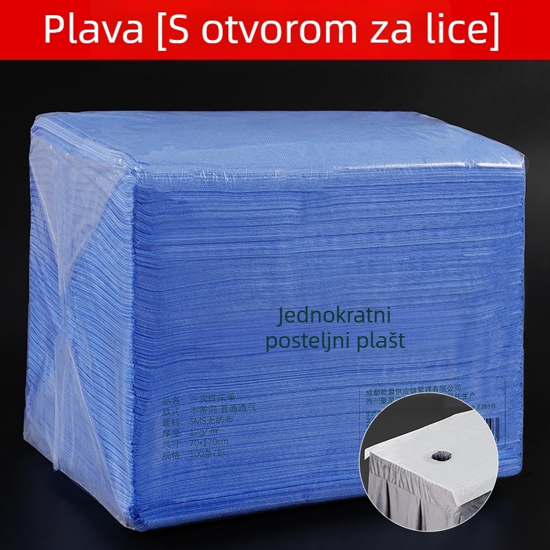 Jednokratne plahte za salone ljepote, netkani materijal, vodootporne i otporne na ulje, zgušćene, mekane i prozračne