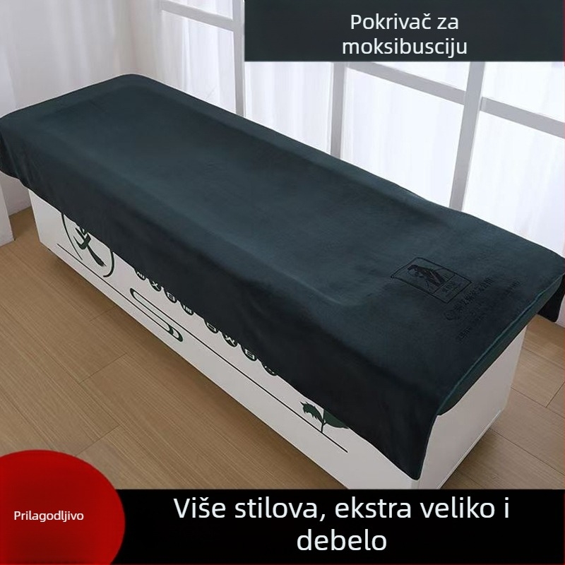 Posteljina, ručnik za kupaonicu i salon ljepote s graviranim logom, otporna na dim, njega protiv opeklina, deka za moksoterapiju, upijajuća i mekana