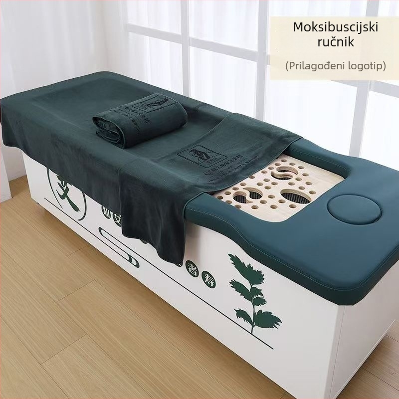 Posteljina, ručnik za kupaonicu i salon ljepote s graviranim logom, otporna na dim, njega protiv opeklina, deka za moksoterapiju, upijajuća i mekana