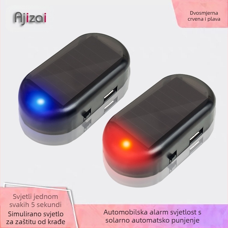 Ajizi LED bežično upozoravajuće svjetlo za auto, ABS kućište, model 172, univerzalna kompatibilnost