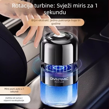 Auto difuzer za aromaterapiju sa staklenim držačem parfema, Gardenia miris, uklanjanje mirisa i formaldehida, ugradnja na sjedalo