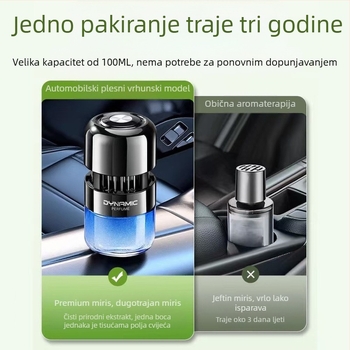 Auto difuzer za aromaterapiju sa staklenim držačem parfema, Gardenia miris, uklanjanje mirisa i formaldehida, ugradnja na sjedalo