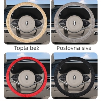 Univerzalna navlaka za volan bez unutarnjeg prstena, Ice Silk prozračna, protuklizna, za sve sezone.