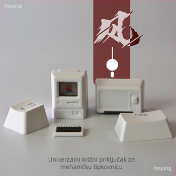 Prozirne kapice tipki u Macintosh stilu, retro za mehaničku tipkovnicu