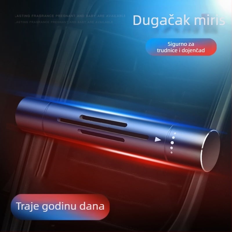 Auto parfem za kanal zraka – aluminijska legura, miješani mirisi, pričvršćivanje na kanal zraka, rok trajanja 1 godina