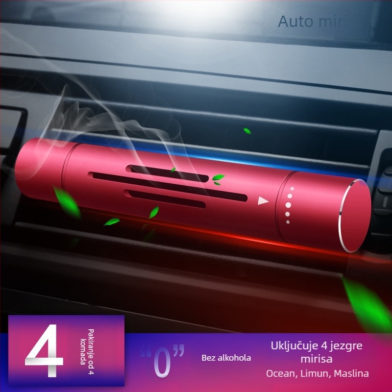 Auto parfem za kanal zraka – aluminijska legura, miješani mirisi, pričvršćivanje na kanal zraka, rok trajanja 1 godina