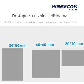 Haisikang CPU/GPU silikonska termalna podloga, model 01, izdržljiva, neprovodna, jednostavna za korištenje, izlazi 2024