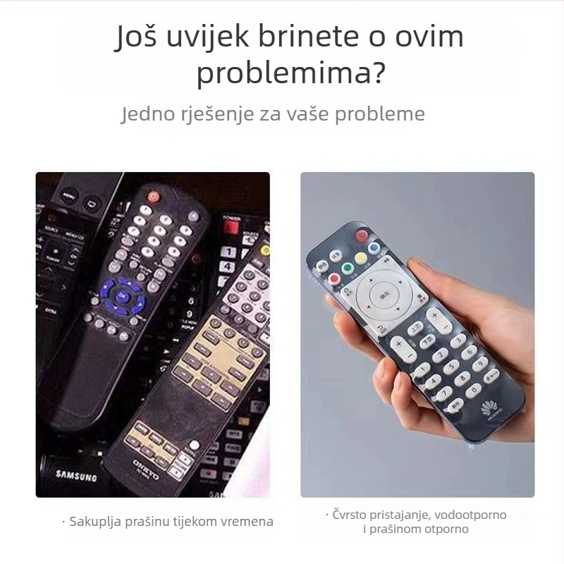Zaštitno kućište za daljinski upravljač - univerzalno vodootporno i prašinu otporno, zaštitni sloj s toplinski skupljajućim filmom i prozirnom vrećicom (Podrijetlo: Yiwu; Značka: Family meaning; Materijal: Drugo; Pakiranje: Regular)