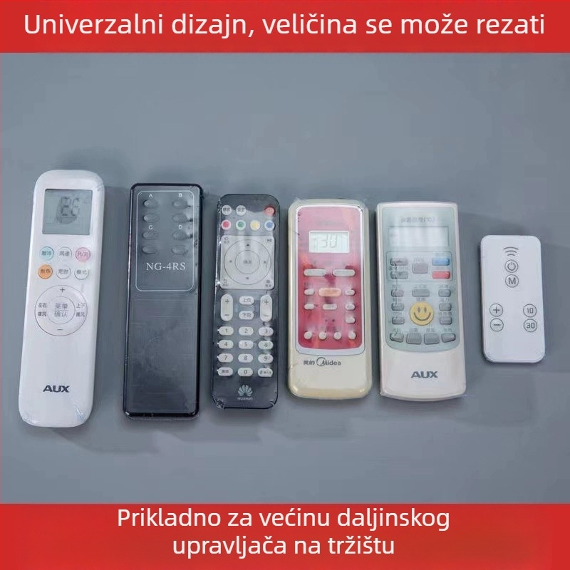 Zaštitno kućište za daljinski upravljač - univerzalno vodootporno i prašinu otporno, zaštitni sloj s toplinski skupljajućim filmom i prozirnom vrećicom (Podrijetlo: Yiwu; Značka: Family meaning; Materijal: Drugo; Pakiranje: Regular)