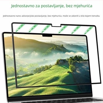 Odvojivi magnetski film protiv plave svjetlosti za MacBook Pro, mat završna površina protiv odsjaja, gumeni okvir na rubu 14,2, kompatibilan s 16-inčnim zaslonom.