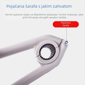 Alat za demontažu aeratora slavine — LJ ključ, ABS materijal, Lin Jie brend, moderni minimalistički dizajn