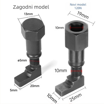Alat za demontažu kugičnog zgloba donjeg ramena ovjesa automobila – kromomolibden čelik, raspon 5.0–11.5 mm, masa 0.15 kg