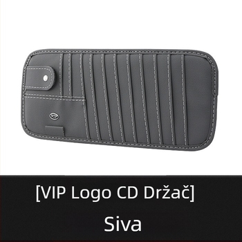 Torba za pohranu u automobilu s držačem za CD i držačem kartica – Linda, set od 9 komada