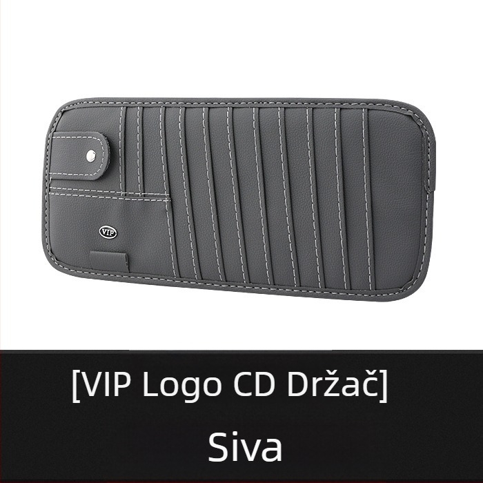 Torba za pohranu u automobilu s držačem za CD i držačem kartica – Linda, set od 9 komada