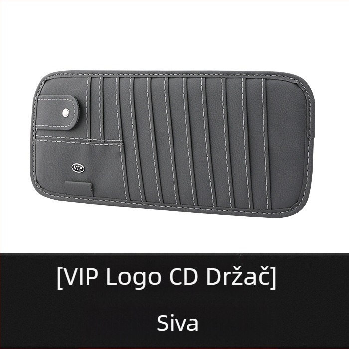 Torba za pohranu u automobilu s držačem za CD i držačem kartica – Linda, set od 9 komada