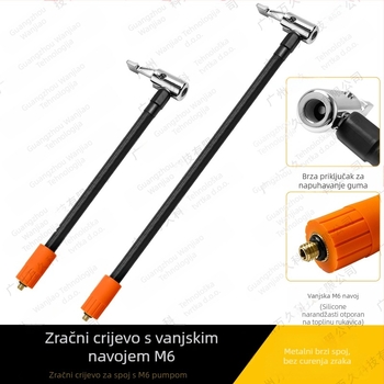 Automobilska pumpa za napuhivanje 180W, jednocilindrična, digitalni zaslon, rasvjeta, trajanje rada više od 20 minuta