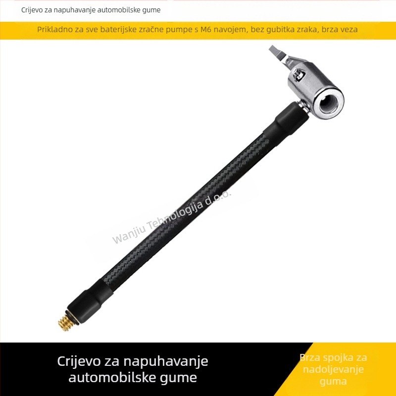 Automobilska pumpa za napuhivanje 180W, jednocilindrična, digitalni zaslon, rasvjeta, trajanje rada više od 20 minuta