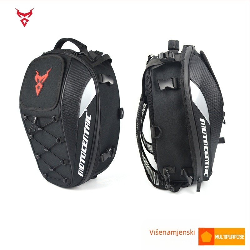 MOTOCENTRIC Knight Pack torba za kacigu motocikla – velika kapaciteta, Oxford tkanina, prilagodljiva obrada