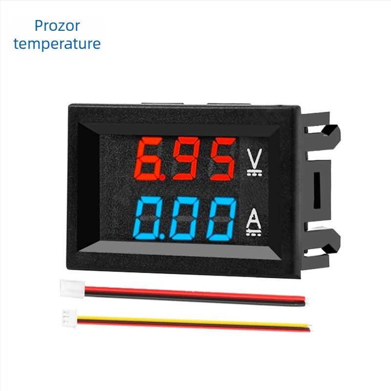 ZY LED DC dvostruki zaslon voltmetar-ammeter (DC 7–100 V, 10/50/100 A)