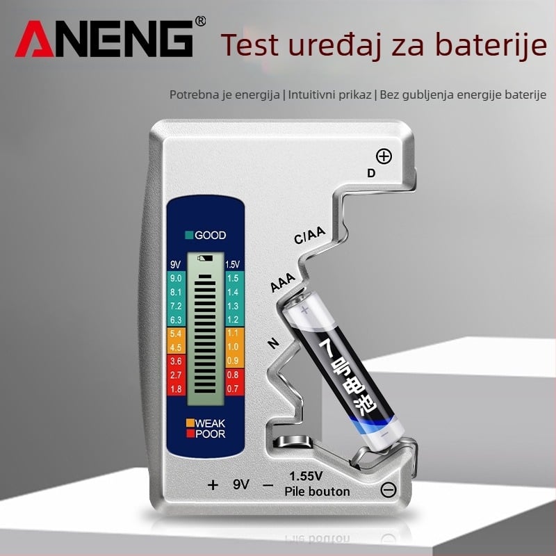 ANENG kartični tester napona baterije s LCD prikazom