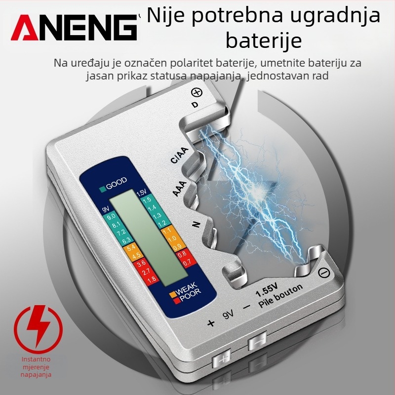 ANENG kartični tester napona baterije s LCD prikazom