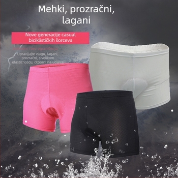 Kratke hlače za biciklizam s silikonskom jastučićem; poliester koji odvodi vlagu; unisex; ljeto.