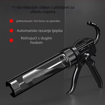 Pistol za silikon, tijelo od aluminijske legure, težina 0,7 kg, serija: pistol za silikon