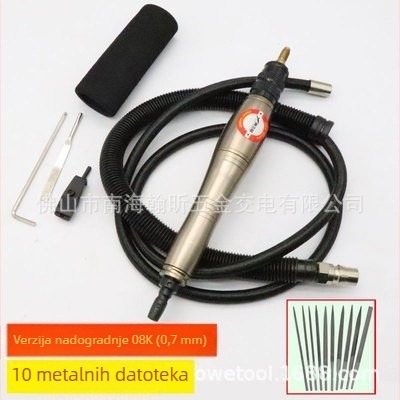 Pneumatski ultrazvučni stroj za poliranje kalupa s datotekom, recipročna brusilica, 35000 rpm, ulaz zraka 1/4", 6 bar, 0,5 kg