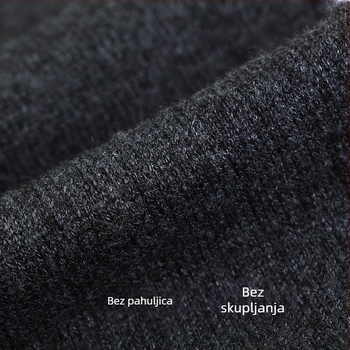 Podrška za koljeno od kašmira - topla, bezšivna, protiv sklizavanja, zaštita od hladnoće, za jesen/zimu