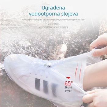 Unisex kišne čizme, vodootporne, protuklizne, debele i otporne na trošenje, visoke, PVC/silikon