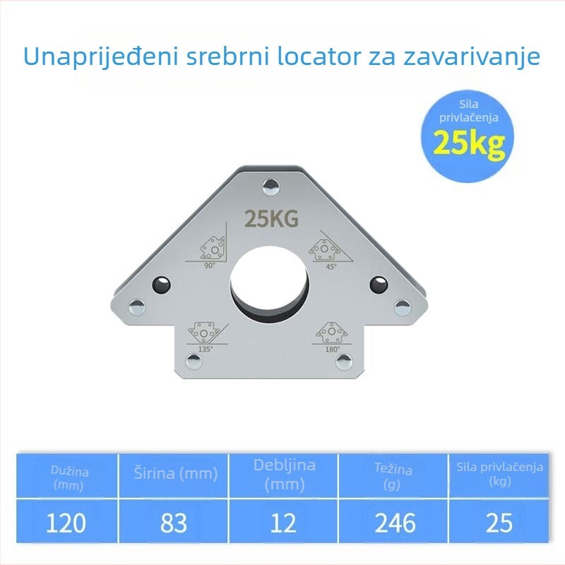 Zavarivački pozicioner s magnetskim držačem Onkel.J (za zavarivanje, standardni promjer 168, materijal Locator 168, serija 168)