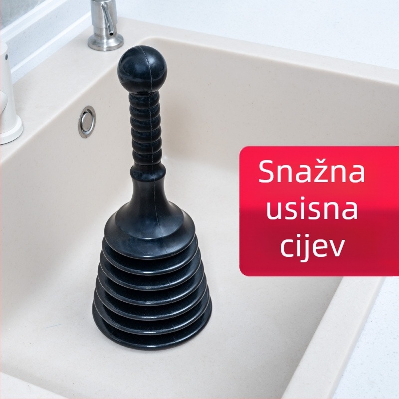 PVC alat za odblokiranje odvoda – kućna upotreba, marka Square Horse; za kuhinju, WC, umivaonik, kadu i podni odvod