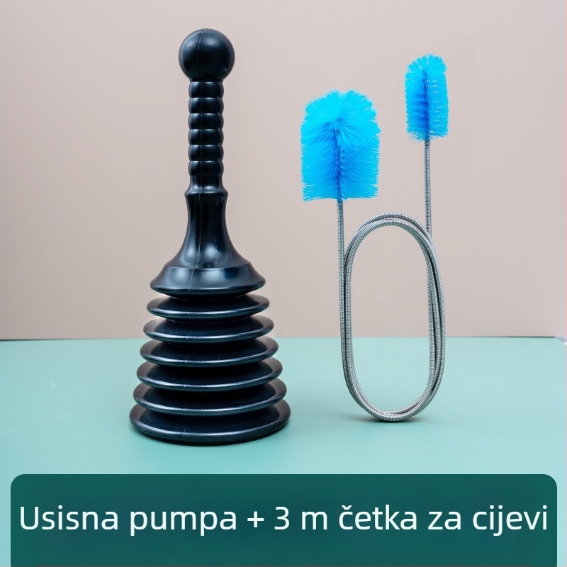 PVC alat za odblokiranje odvoda – kućna upotreba, marka Square Horse; za kuhinju, WC, umivaonik, kadu i podni odvod