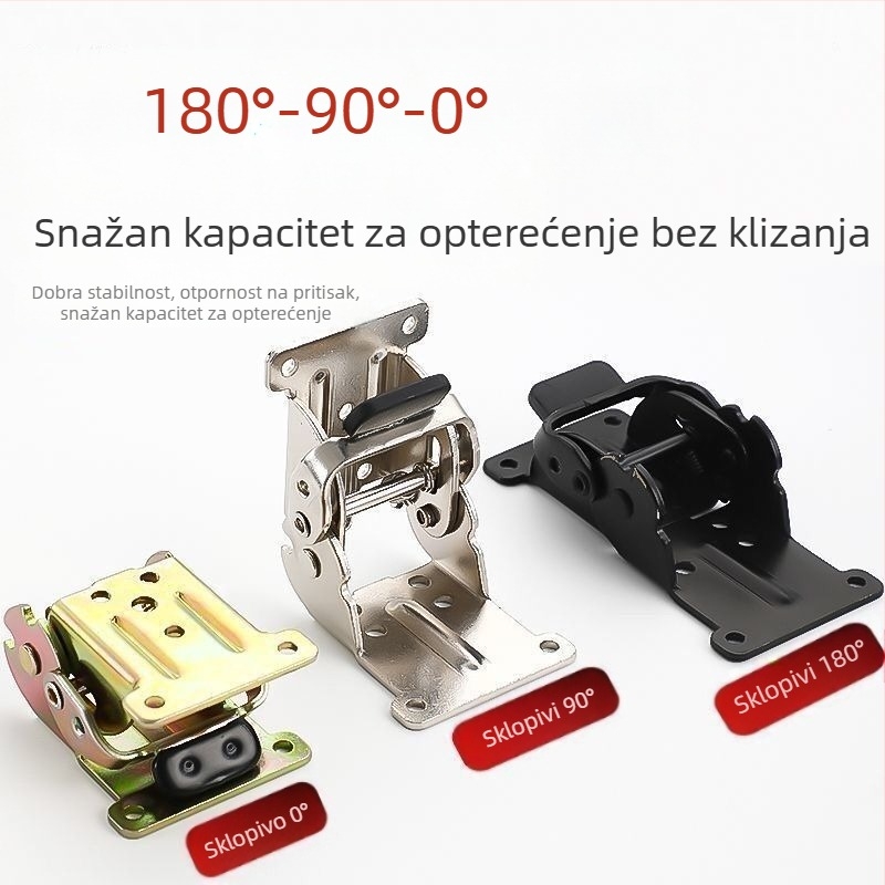 90° samouzavršna sklopna šarka za namještaj — tijelo od željeza s niklanim premazom, moderan minimalistički dizajn