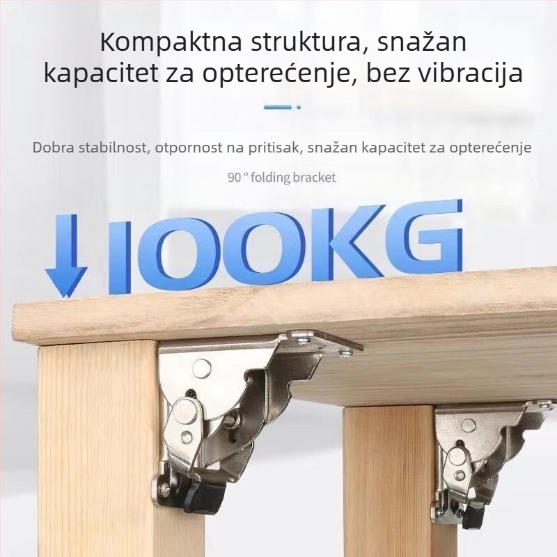 90° samouzavršna sklopna šarka za namještaj — tijelo od željeza s niklanim premazom, moderan minimalistički dizajn