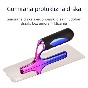 Kehaixin Štapić s zaobljenim kutom – Nehrđajući čelik, model Putty Scraper, za umjetničke boje i diatomsko blato