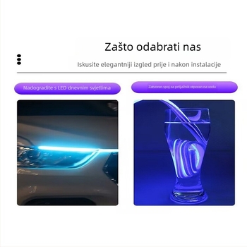LED traka za gril automobila s dinamičkim skeniranjem, univerzalna, 12V, 10W
