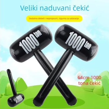 Naduvani čekić za djecu, PVC materijal, plastična igračka, za djecu 4–6 godina, pakiranje Opp bag