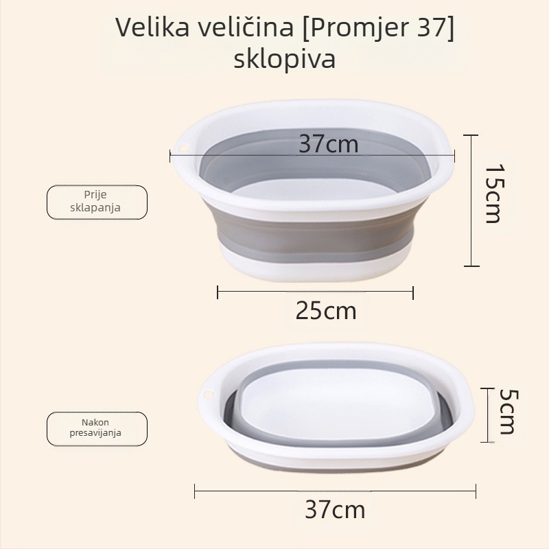 Sklopiva umivaonica za lice za kućanstvo i dom studentski dom, plastična, prijenosna (Zhejiang, 2022, sklopiva, jednostavna)