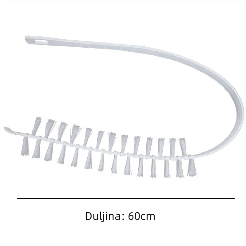 Četkica za čišćenje bubnja perilice rublja s dugim čekinjama za unutarnju stijenu i cilindar — plastična, bez demontaže