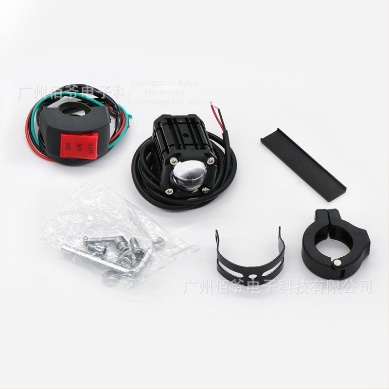 LED reflektor za motocikl s demon oka, vodootporan, kondenzorska leća, 30W, 5000 lm