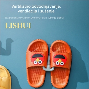 Zidni sušilo za papuče bez bušenja, kupaonica, plastično, 1 sloj