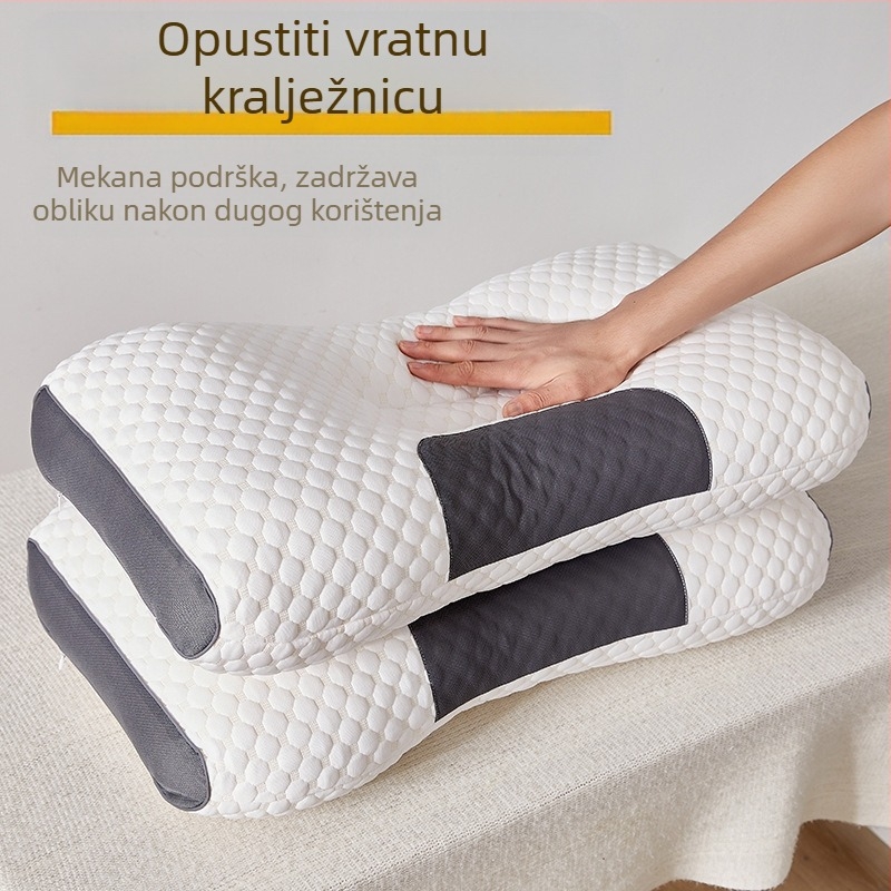 Spa masažna jastučnica za vrat, otporna na deformacije, prozračan antibakterijski navlaka, četvrtasti oblik, punjenje od per Velvet