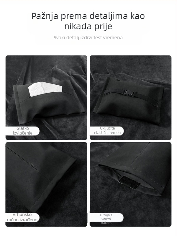 Tesla Model Y3 pliš držač maramica za automobil – skriveni visi držač