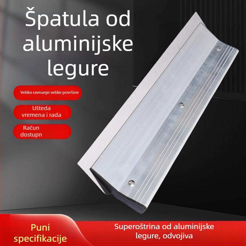 Aluminijska špatula za žbukanje za izravnavanje zidova — Ruida, model Putty scraper, alat za kućnu dekoraciju